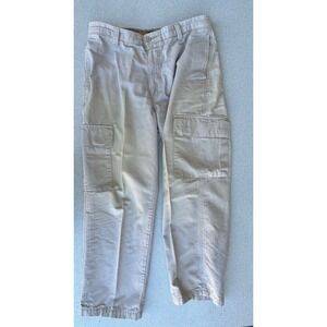 Dockers Mens Tan Khaki Cargo Pants 100% Cotton Straight Leg 34x29 Workwear